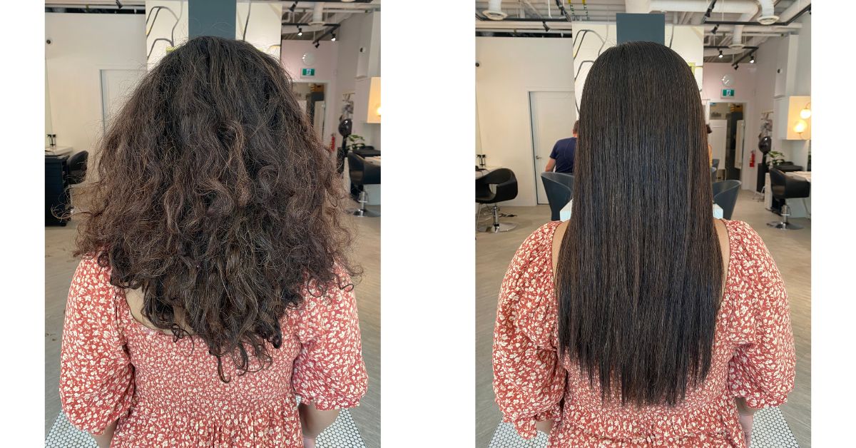 Cezanne Keratin Hair Treatment Before & After