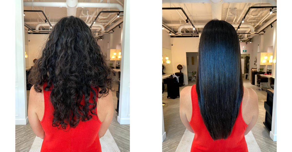 Cezanne Keratin Hair Treatment Before & After