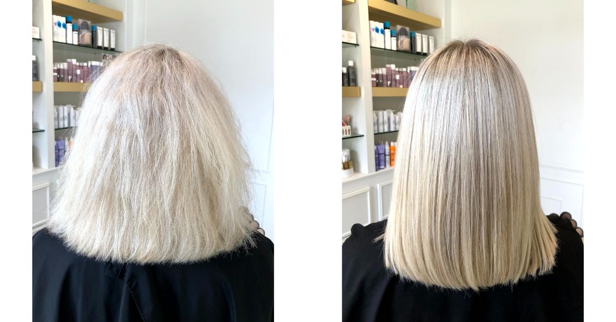 Cezanne Keratin Hair Treatment Before & After