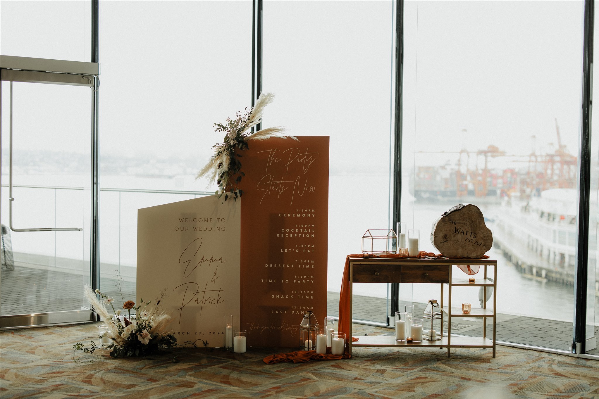 Rustic Wedding Bliss at The Vancouver Convention Center